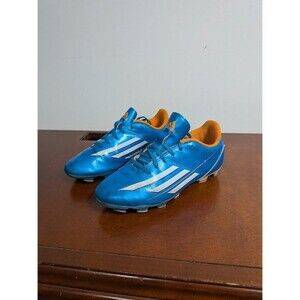 Adidas F5 Messi Junior Soccer Cleats Blue Orange Size 2.5 Boys Girls KIDS Shoes